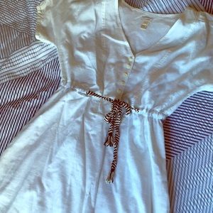 J. Crew Summer White dress with rope tie
